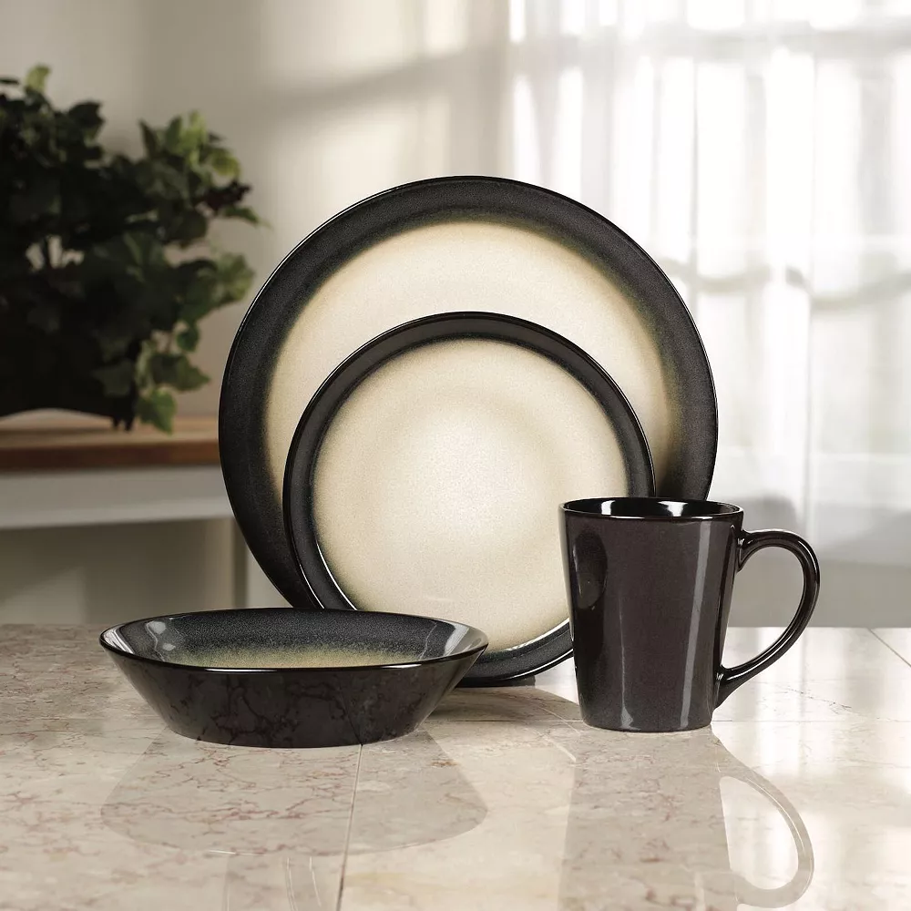 Pfaltzgraff Everyday Aria Grey 16-pc. Dinnerware Set 2 Pfaltzgraff Everyday Aria Grey 16-pc. Dinnerware Set - Image 2