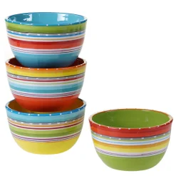 Certified International Mariachi 4-pc. Ice Cream Bowl Set