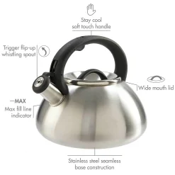 Primula Avalon 2.5-qt. Whistling Tea Kettle -dinner plate shop 2450686 ALT2