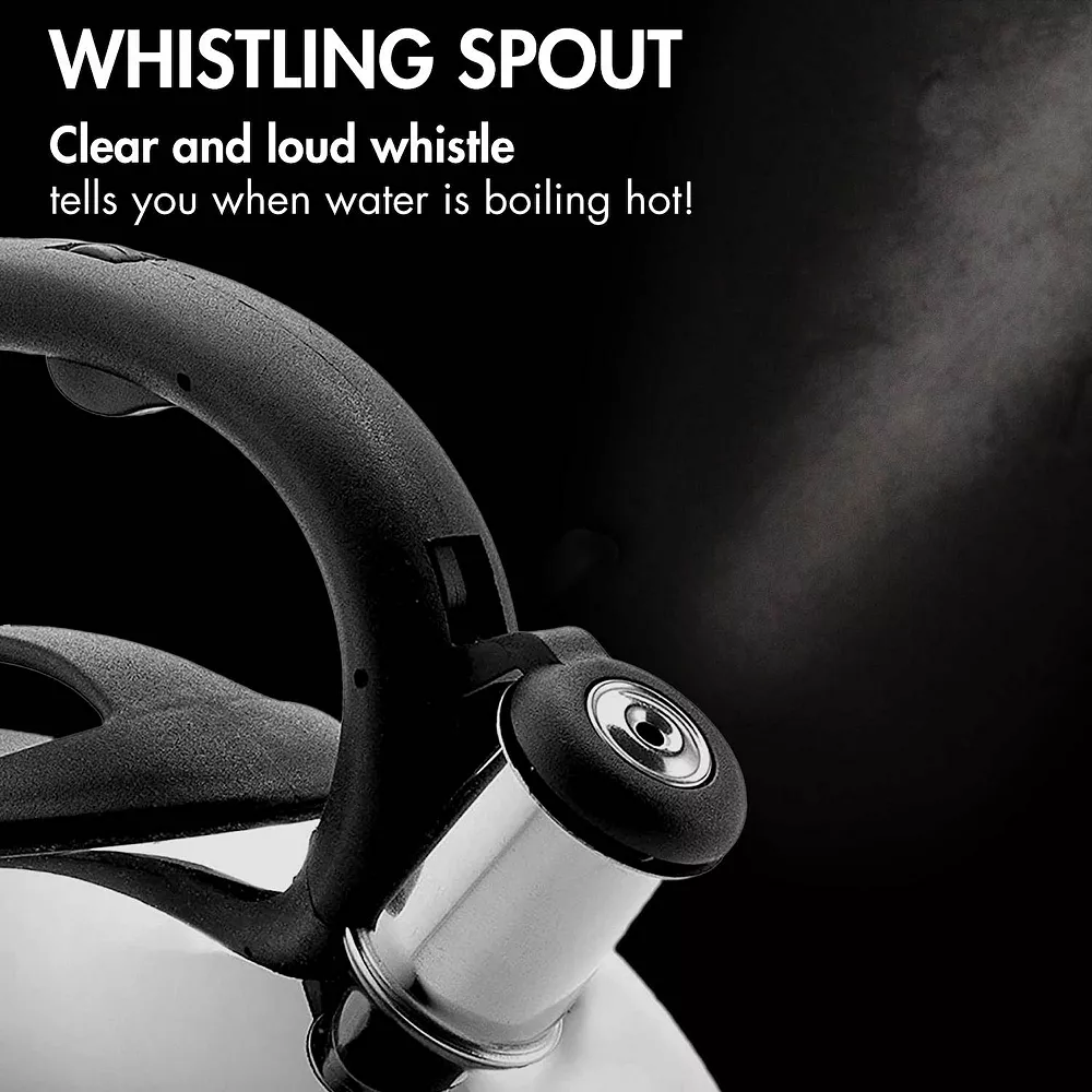 Primula Catalina 3-qt. Stainless Steel Whistling Tea Kettle 2 Primula Catalina 3-qt. Stainless Steel Whistling Tea Kettle - Image 2