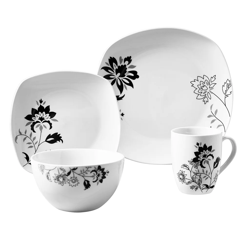 Gallery Rebecca 16-pc. Soft Square Dinnerware Set 1 Gallery Rebecca 16-pc. Soft Square Dinnerware Set