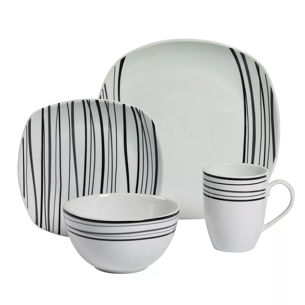 Gallery Justin 16-pc. Soft Square Dinnerware Set 1 Gallery Justin 16-pc. Soft Square Dinnerware Set