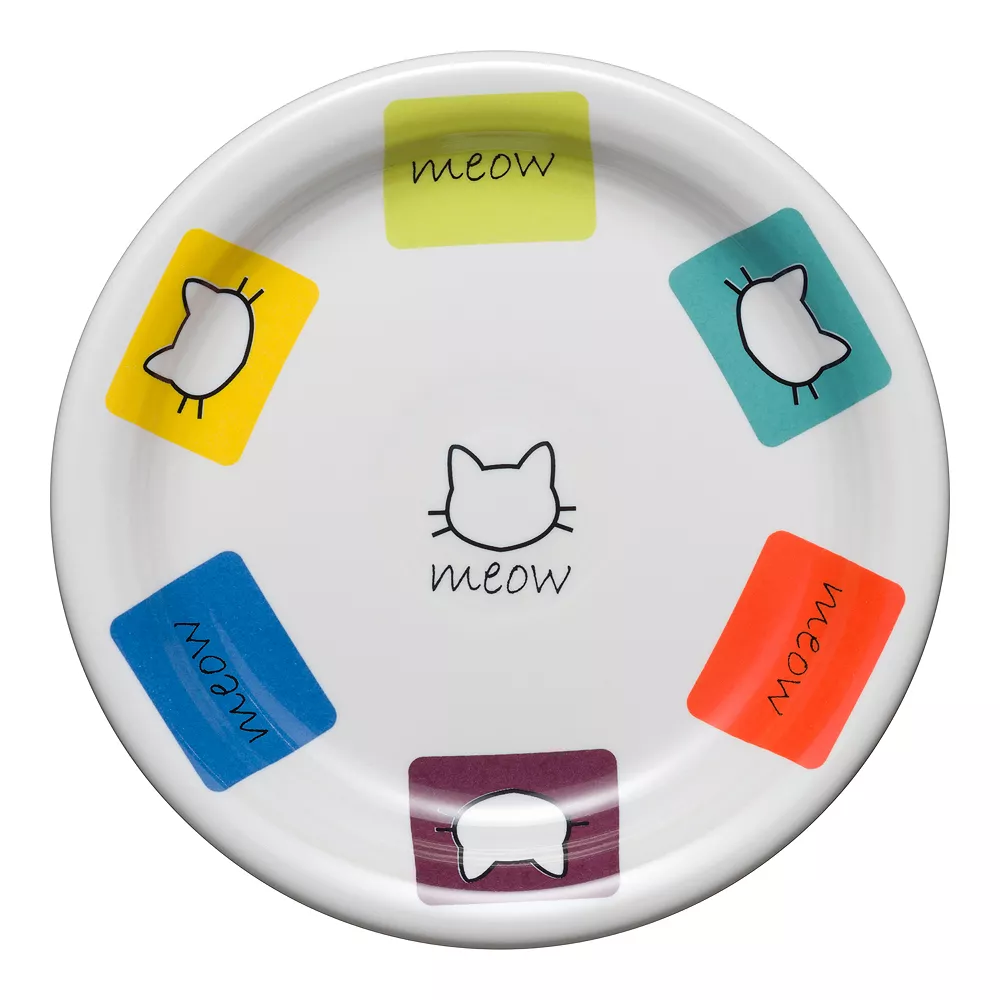 Fiesta Meow Border Appetizer Plate 1 Fiesta Meow Border Appetizer Plate