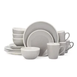 Gourmet Basics By Mikasa 16-piece Melanie Gray Dinnerware Set