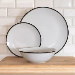 10 Strawberry Street Simply Coupe 24-pc. Dinnerware Set -dinner plate shop 3679187 ALT3