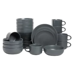 10 Strawberry Street 32-pc. Matte Coupe Dinnerware Set