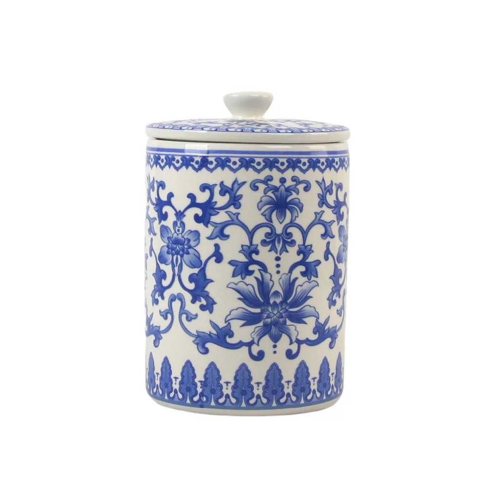 10 Strawberry Street Chinoiserie 3-pc. Ceramic Canister Set 2 10 Strawberry Street Chinoiserie 3-pc. Ceramic Canister Set - Image 2