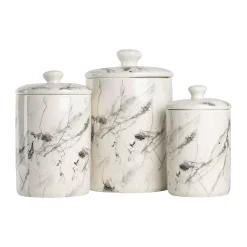10 Strawberry Street Marble 3-pc. Ceramic Canister Set
