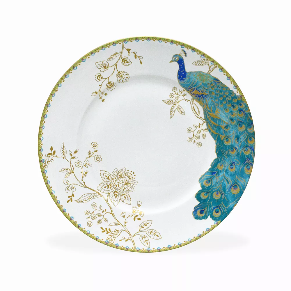 222 Fifth Peacock Garden White 16-pc. Dinnerware Set 2 222 Fifth Peacock Garden White 16-pc. Dinnerware Set - Image 2