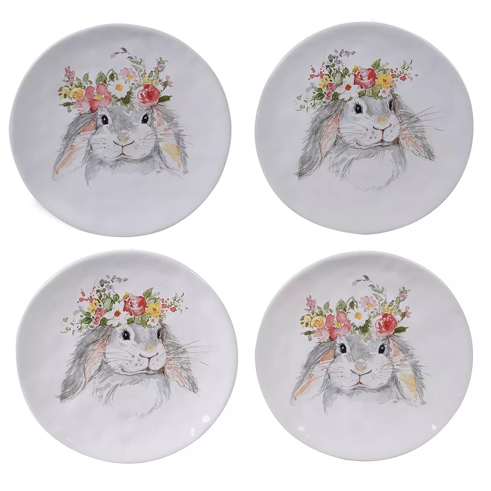Certified International Sweet Bunny 4-pc. Dessert Plate Set 1 Certified International Sweet Bunny 4-pc. Dessert Plate Set
