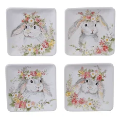 Certified International Sweet Bunny 4-pc. Canape Plate Set