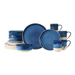 dinner plate shop 4 Baum Apex Blue 16-pc. Dinnerware Set