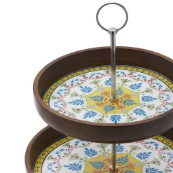 Gourmet Basics Vella 2-Tier Serving Tray -dinner plate shop 4798288 ALT3