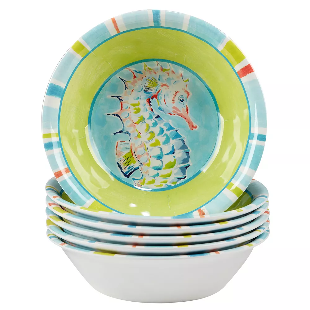 Certified International Deep Sea 6-pc. Melamine All-Purpose Bowl Set 1 Certified International Deep Sea 6-pc. Melamine All-Purpose Bowl Set