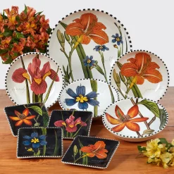 Certified International Botanical Floral 16-pc. Dinnerware Set -dinner plate shop 4987873 ALT3