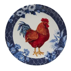Certified International Indigo Rooster 4-pc. Dinner Plate Set 9 Certified International Indigo Rooster 4-pc. Dinner Plate Set -dinner plate shop 4987914 ALT4