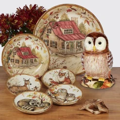 Certified International Pine Forest 16-pc. Dinnerware Set -dinner plate shop 4988037 ALT3