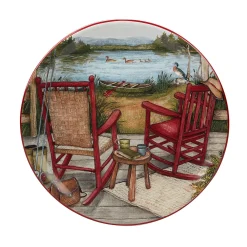 Alternative view of Certified International Lake Retreat 4-pc. Dessert Plate Set