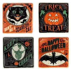 Certified International Scaredy Cat 4-pc. Dessert Plate Set