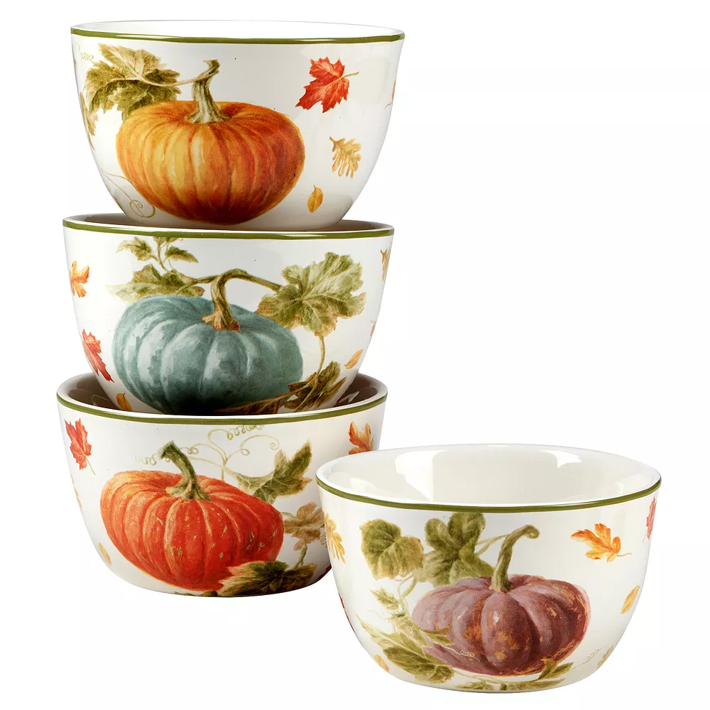 Certified International Autumn Harvest 4-pc. Ice Cream Bowl Set 1 Certified International Autumn Harvest 4-pc. Ice Cream Bowl Set