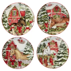 Certified International Homestead Christmas 16-pc. Dinnerware Set -dinner plate shop 5178474 ALT2