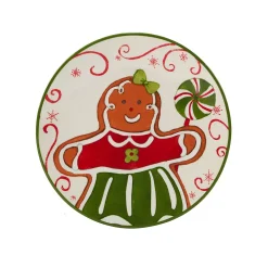 Alternative view of Certified International Holiday Magic Gingerbread 4-pc. Canape Plate Set