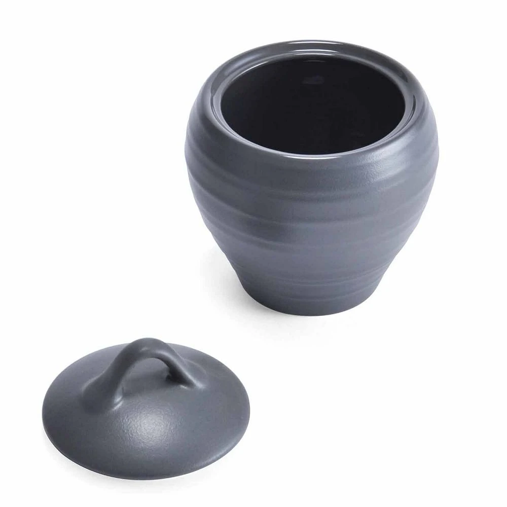 Mikasa Swirl Graphite Sugar Bowl 1 Mikasa Swirl Graphite Sugar Bowl