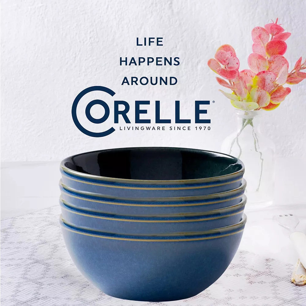 Corelle 4-pc. Reactive Glaze Stoneware Bowl Set 5 Corelle 4-pc. Reactive Glaze Stoneware Bowl Set - Image 5
