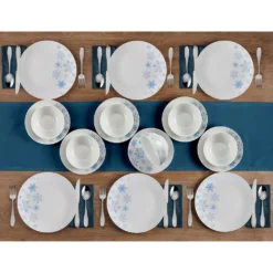 Alternative view of Studio Nova Winter Snowflakes 18-pc. Dinnerware Set