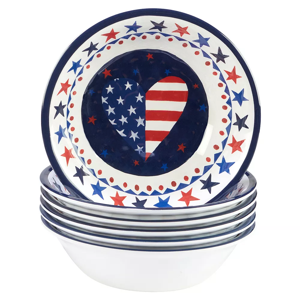 Certified International Stars & Stripes 6-pc. All Purpose Bowl Set 1 Certified International Stars & Stripes 6-pc. All Purpose Bowl Set