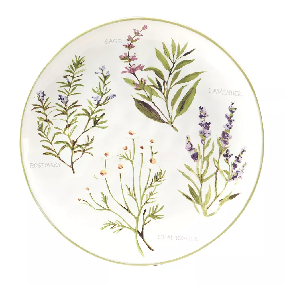 Certified International Fresh Herbs 4-pc. Dinner Plate Set 2 Certified International Fresh Herbs 4-pc. Dinner Plate Set - Image 2