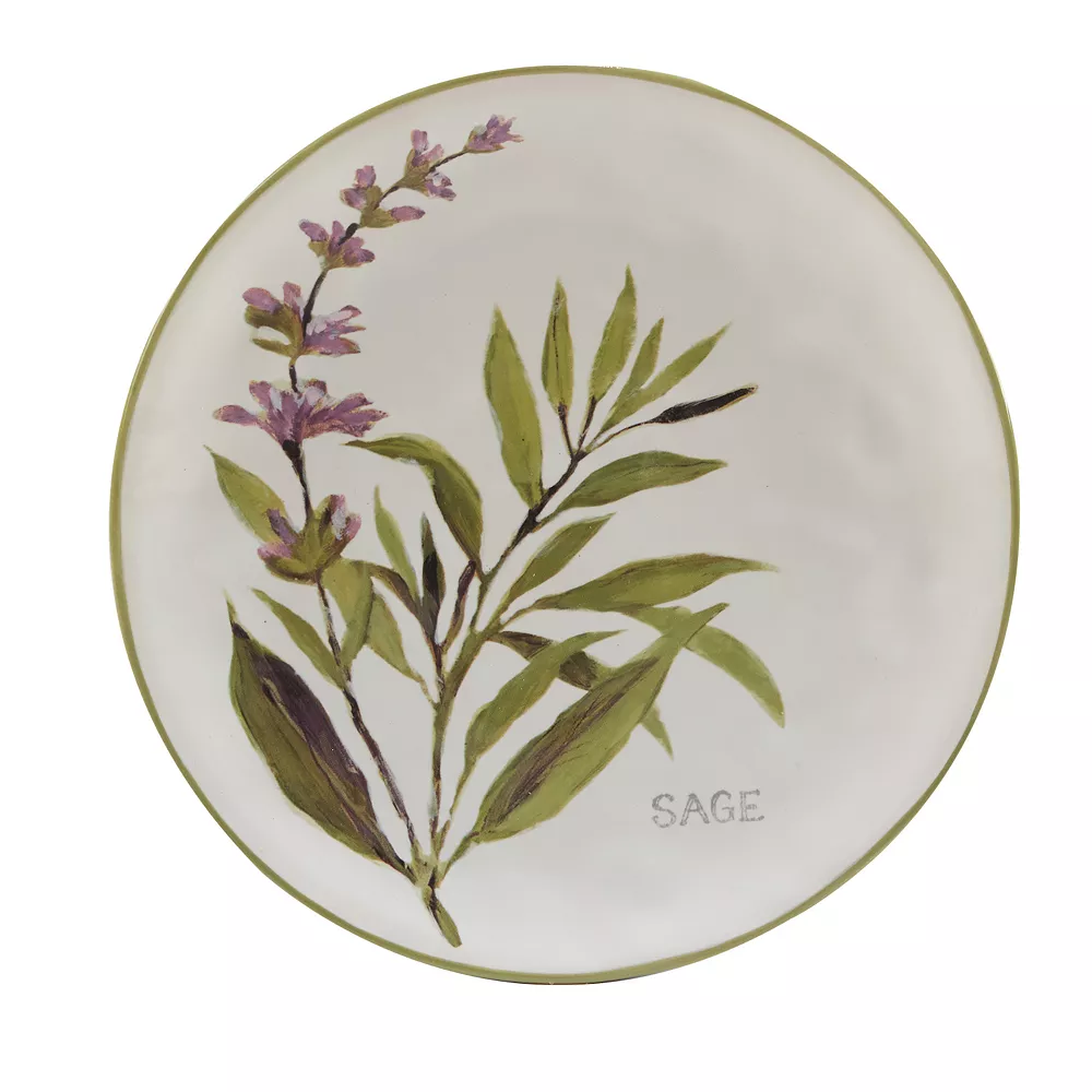 Certified International Fresh Herbs 4-pc. Salad Plate Set 2 Certified International Fresh Herbs 4-pc. Salad Plate Set - Image 2