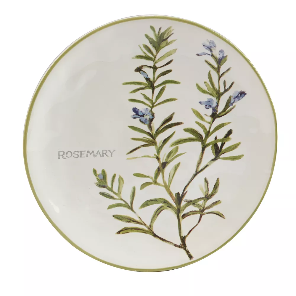 Certified International Fresh Herbs 4-pc. Salad Plate Set 3 Certified International Fresh Herbs 4-pc. Salad Plate Set - Image 3