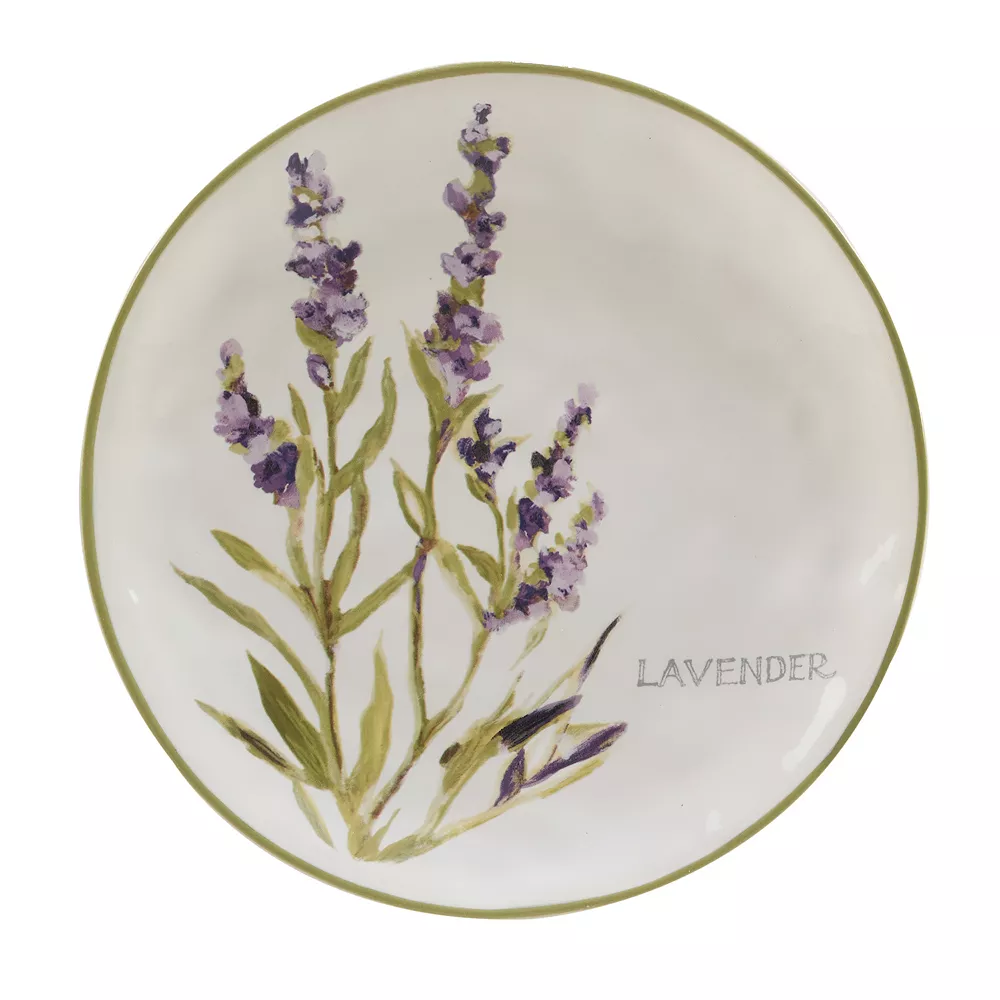 Certified International Fresh Herbs 4-pc. Salad Plate Set 4 Certified International Fresh Herbs 4-pc. Salad Plate Set - Image 4