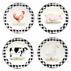 Certified International On The Farm 4-pc. Salad Plate Set