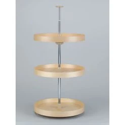 Rev-A-Shelf 6013-20-15-526 20 Inch Wood Full Circle 3 Shelf Lazy Susan, Natural 6 Rev-A-Shelf 6013-20-15-526 20 Inch Wood Full Circle 3 Shelf Lazy Susan, Natural -dinner plate shop 5706157 ALT2