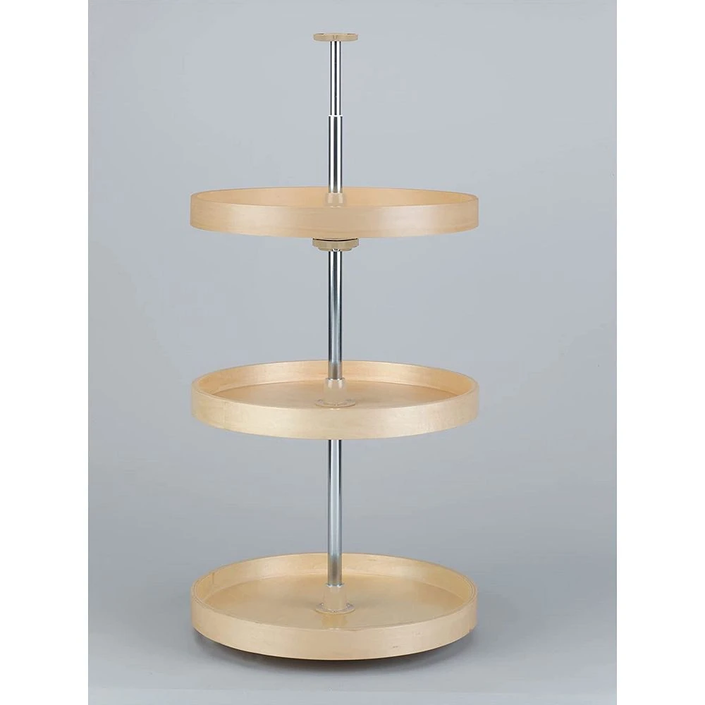 Rev-A-Shelf 6013-20-15-526 20 Inch Wood Full Circle 3 Shelf Lazy Susan, Natural 3 Rev-A-Shelf 6013-20-15-526 20 Inch Wood Full Circle 3 Shelf Lazy Susan, Natural - Image 3
