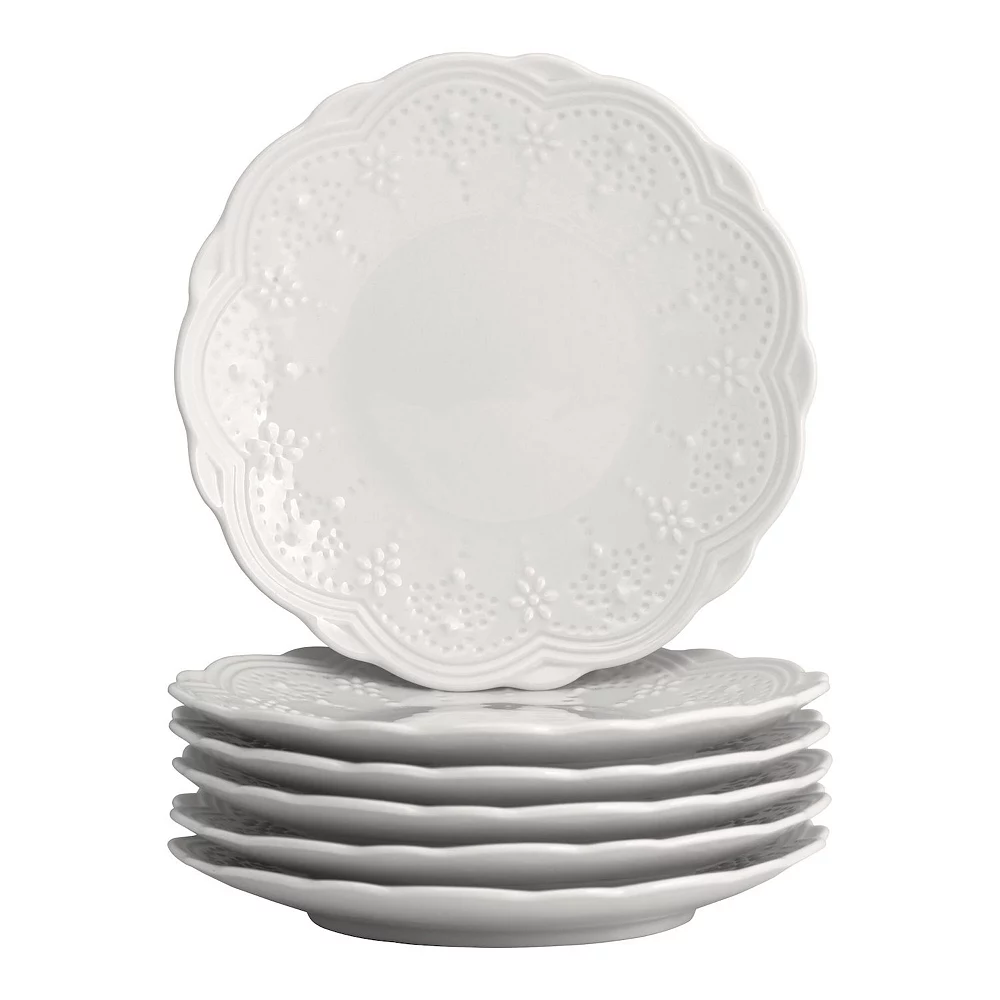 10 Strawberry Street Valentina 6-pc. Bread & Butter Plate Set 1 10 Strawberry Street Valentina 6-pc. Bread & Butter Plate Set