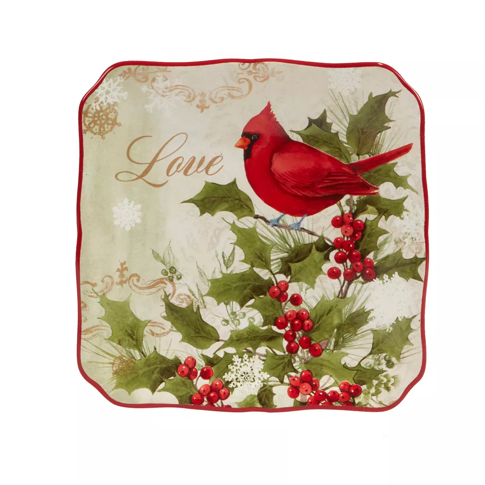 Certified International Winters Medley 4-pc. Canape Plate Set 2 Certified International Winters Medley 4-pc. Canape Plate Set - Image 2