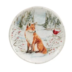 Alternative view of Certified International Winters Walk 4-pc. Dessert Plate Set