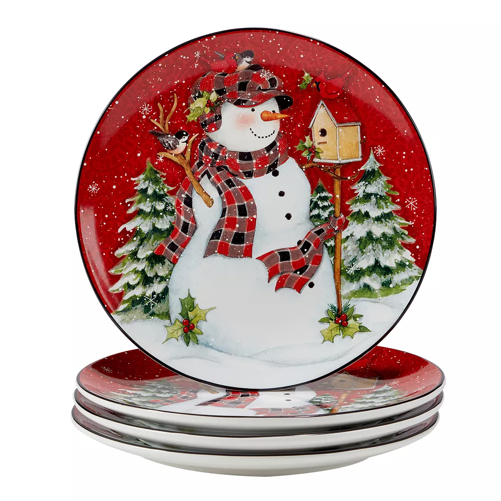 Certified International Christmas Lodge Snowman 16-pc. Dinnerware Set 2 Certified International Christmas Lodge Snowman 16-pc. Dinnerware Set - Image 2