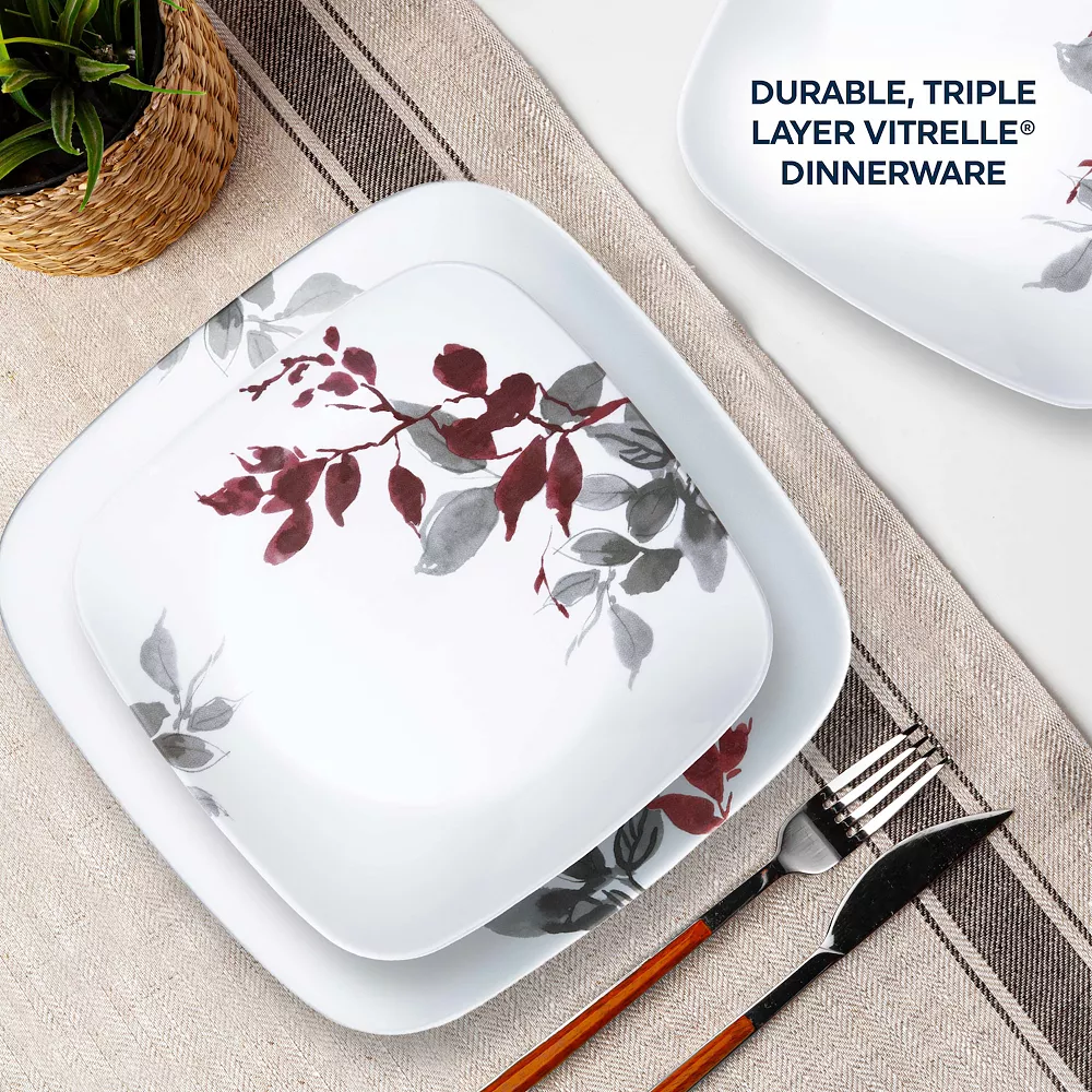 Corelle Kyoto Leaves 16-pc. Dinnerware Set 3 Corelle Kyoto Leaves 16-pc. Dinnerware Set - Image 3
