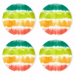 Celebrate Together Summer Celebrate Together™ Summer 4-pc. Melamine Tie-Dye Dinner Plate Set