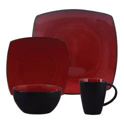 Gibson Cuisine Gibson Soho Lounge 16 Piece Reactive Glaze Dinnerware Plates, Bowls, & Mugs, Red 6 Gibson Cuisine Gibson Soho Lounge 16 Piece Reactive Glaze Dinnerware Plates, Bowls, & Mugs, Red -dinner plate shop 5946954 ALT2