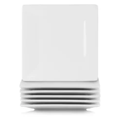 10 Strawberry Street Simply White 6-pc. Square Appetizer Plate Set