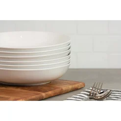 10 Strawberry Street Simply White 6-pc. Pasta/Dinner Bowl Set -dinner plate shop 5959198 ALT10