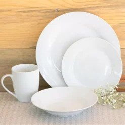 10 Strawberry Street Simply White 16-pc. Round Dinnerware Set 8 10 Strawberry Street Simply White 16-pc. Round Dinnerware Set -dinner plate shop 5959210 ALT2