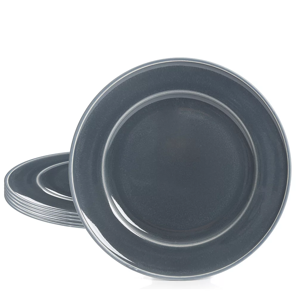 Martha Stewart 8.3 Inch 6 Piece Dessert Plate In Blue 2 Martha Stewart 8.3 Inch 6 Piece Dessert Plate In Blue - Image 2