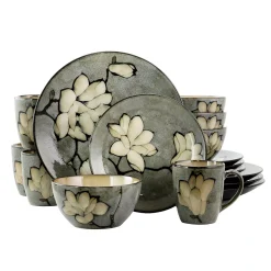Gibson Elite Dakari 16 Piece Stoneware Dinnerware Set In Grey, Service For 4 7 Gibson Elite Dakari 16 Piece Stoneware Dinnerware Set In Grey, Service For 4 -dinner plate shop 5959721 ALT3