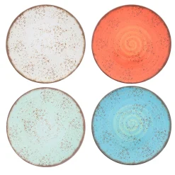 Elama Pryce 12 Piece Melamine Dinnerware Set In Assorted Colors -dinner plate shop 5959749 ALT2